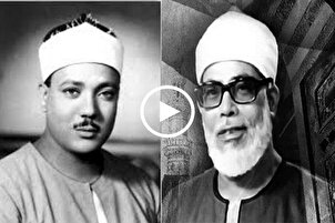 فيديو نادر...تلاوة خاشعة بصوت الشيخ عبدالباسط بحضور الشيخ الحصري