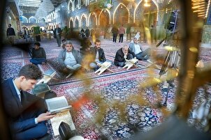 تقرير مصور | إحياء الختمة القرآنية المرتّلة في صحن أبي الفضل العباس(ع)