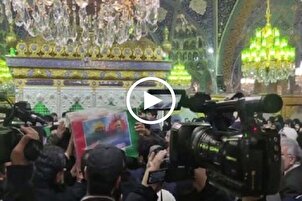 تشييع جثامين المستشارين الايرانيين في حرم السيدة زينب (ع) + فيديو