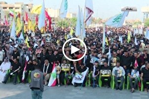 بالفيديو...تظاهرة شعبية في العراق دفاعاً عن المرجعية الدينية العليا