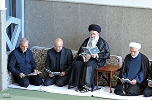 تقرير مصور | مراسم تكريم الشهيد نصرالله في طهران بحضور قائد الثورة الاسلامية