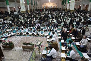 تقرير مصور | محفل قرآني في مرقد السيدة معصومة(س) إحتفاء بذكرى السيدة الزهراء(ع)