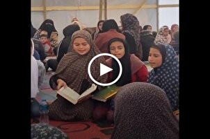 بالفيديو...إستمرار جلسات القرآن في غزة رغم القصف والدمار