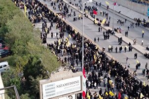 فيديو | الحشود الغفيرة تواصل التوافد للمشاركة بتشييع الشهيدين السيدين