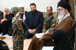 Ali Rəhbər Hərəm Müdafiəçiləri şəhidlərinin ailələri ilə görüşüb
