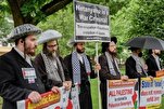 US-Friedensaktivisten protestieren gegen Trump und Netanyahu