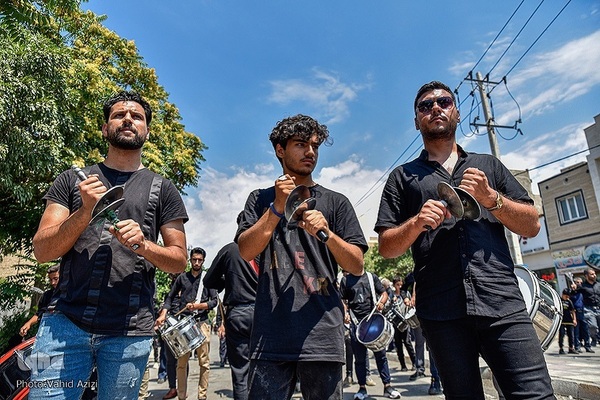 Mourning processions in Bojnurd, northeast Iran