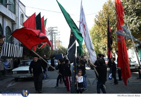 مراسم عزاداری ظهر عاشورا در اسلامشهر