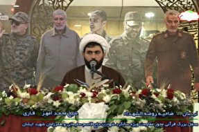 فیلم | تلاوت «محمد امهز» در روضه الشهدا لبنان