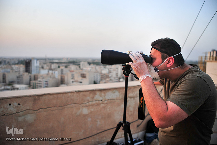 هلال ماه شوال با چشم غیرمسلح نیز قابل رؤیت نیست