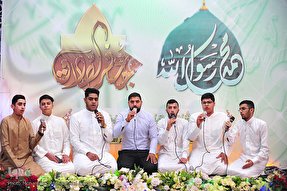 فیلم | مدح رسول خدا در تواشیح‌خوانی گروه المبین اهواز