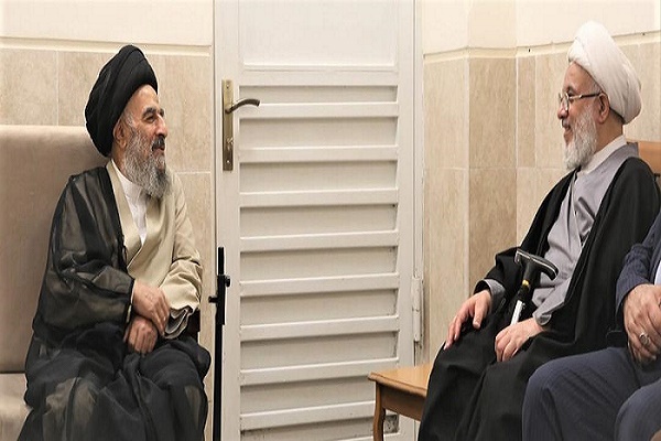 تولیت عتبه حسینی با آیت‌الله مدرسی دیدار کرد