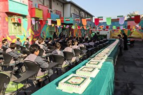 عکس | پخت کیک 14 متری به مناسبت سالروز میلاد امام حسین(ع) در اهواز