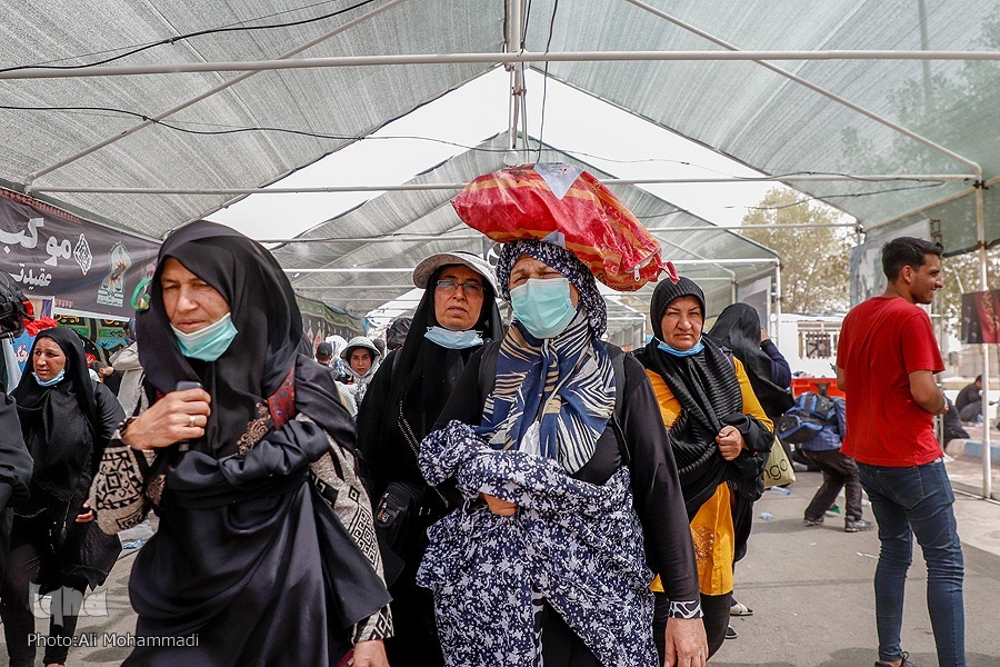 نصب بیش از ۵ هزار متر سایبان در گذرگاه زائران از مرز شلمچه