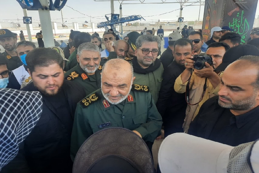 فرمانده کل سپاه پاسداران انقلاب اسلامی از مرز چذابه بازدید کرد