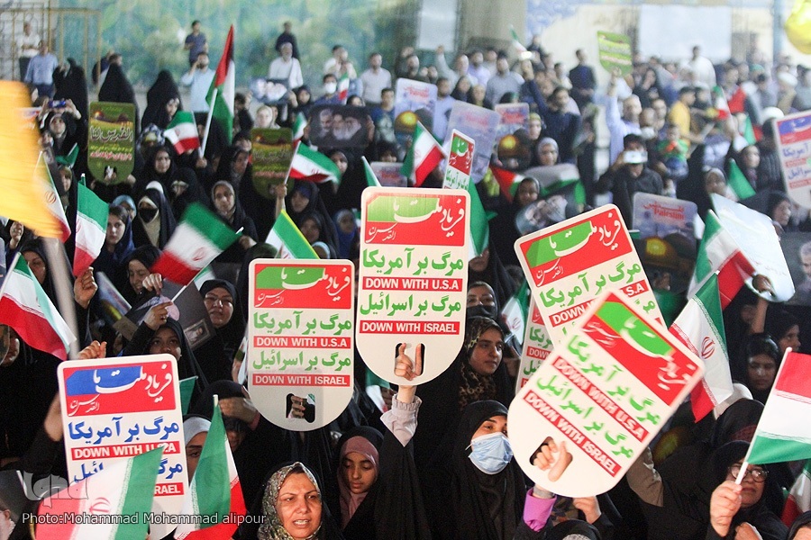 تجمع مردم اهواز