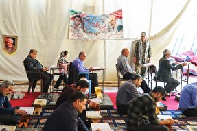 عکس | جمع‌خوانی قرآن در گلزار شهدای کرمان