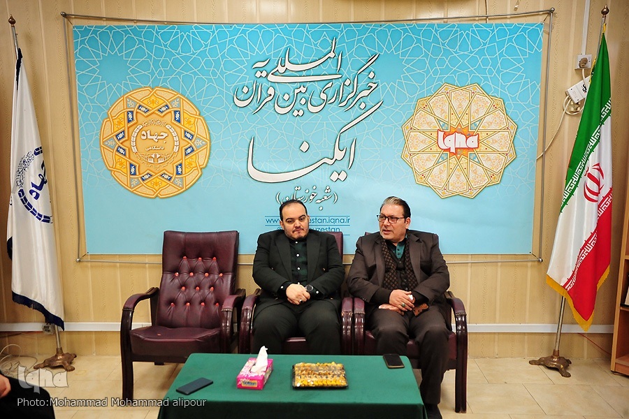 حضور دکتر مهدی دغاغله و سید جاسم موسوی در ایکنا خوزستان سید جاسم موسوی