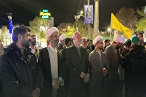 تجمع مردم خراسان‌‌شمالی در حمایت از سپاه پاسداران