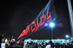 عکس | آیین اهتزاز پرچم عزای حسینی و آغاز به کار مواکب مرز شلمچه
