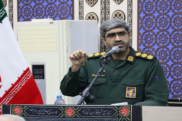 سرهنگ پاسدار سید عطاءاله موسوی فرمانده ناحیه مقاومت بسیج شهرستان اندیمشک