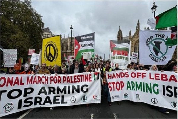 برگزاری تظاهرات ضد صهیونیستی در لندن