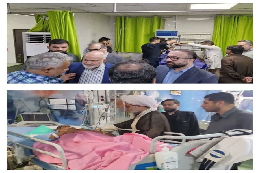 عیادت مسئولان استانی از مجروحان تجاوز رژیم صهیونیستی به اهواز عیادت مسئولان استانی از مجروحان تجاوز رژیم صهیونیستی به اهواز