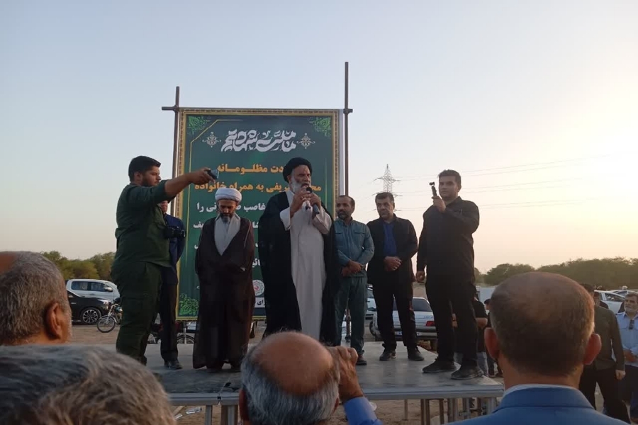 تشییع پیکر ۴ شهید عضو یک خانواده در شهرستان امیدیه