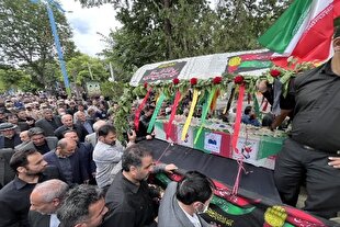 پیکر شهید «علی پیری جناقرد» در اردبیل تشییع شد + عکس