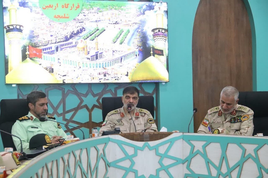 سردار رادان در مرز شلمچه سردار رادان در مرز شلمچه