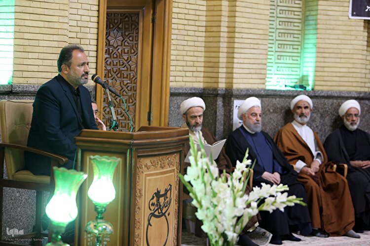 مراسم ترحیم همسر آیت‌الله العظمی سیستانی در تهران