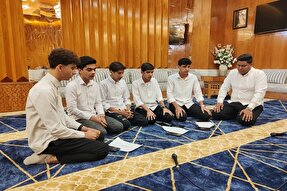 جلسه استعدادیابی رشته‌ همخوانی قرآن در اهواز برگزار شد + عکس