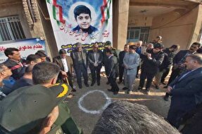 آیین کلنگ‌زنی احداث مدرسه روستای باغ جایدر برگزار شد + عکس