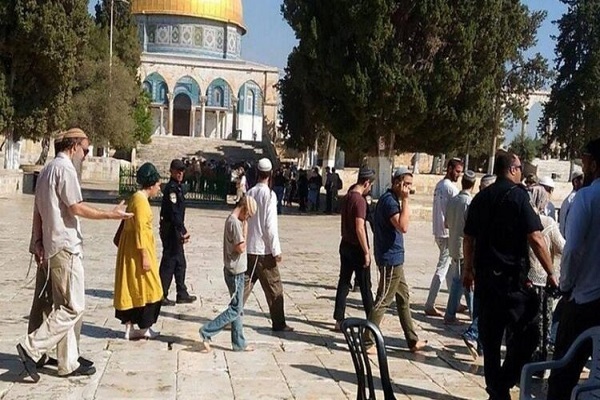 یورش شهرک‌نشینان صهیونیست به مسجد الاقصی
