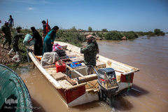 در پی وقوع سیلاب در استان خوزستان، روستاهای بخش بامدژ دچار سیل شدند. 
