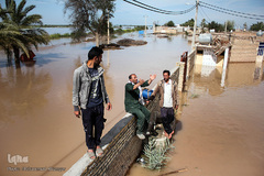 در پی وقوع سیلاب در استان خوزستان، روستاهای بخش بامدژ دچار سیل شدند. 