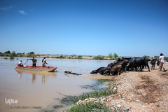 روستاهای گرفتار در سیل منطقه بامدژ/1