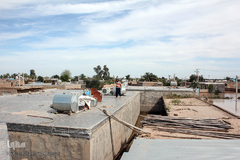 روستاهای گرفتار در سیل منطقه بامدژ/1