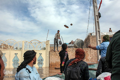 روستاهای گرفتار در سیل منطقه بامدژ/1