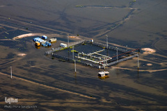 تصویر هوایی از مناطق سیل زده