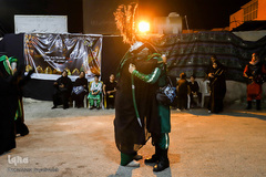 صحنه وداع امام حسین(ع) و حضرت ابوالفضل(ع) در تعزیه