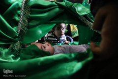 مراسم شیرخوارگان حسینی در آستان علی بن مهزیار اهوازی