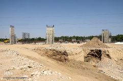 روند ساخت باغ موزه دفاع مقدس خوزستان در اهواز