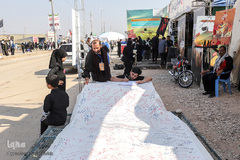 زائران و موکب‌داران در پایانه مرزی چذابه