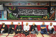 مراسم عزاداری و قرائت زیارت اربعین در حسینیه شهید آل مبارک