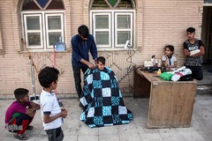 اسکان سیل زدگان در یادمان شهدای هویزه 