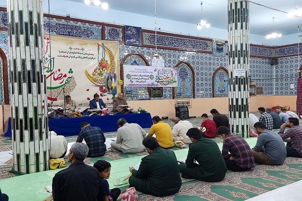 ترتیل خوانی قرآن کریم مسجد جامع الهدی حمیدیه 