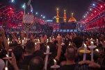 کربلاء معلی میں شب عاشورا کی مجلس + تصاویر
